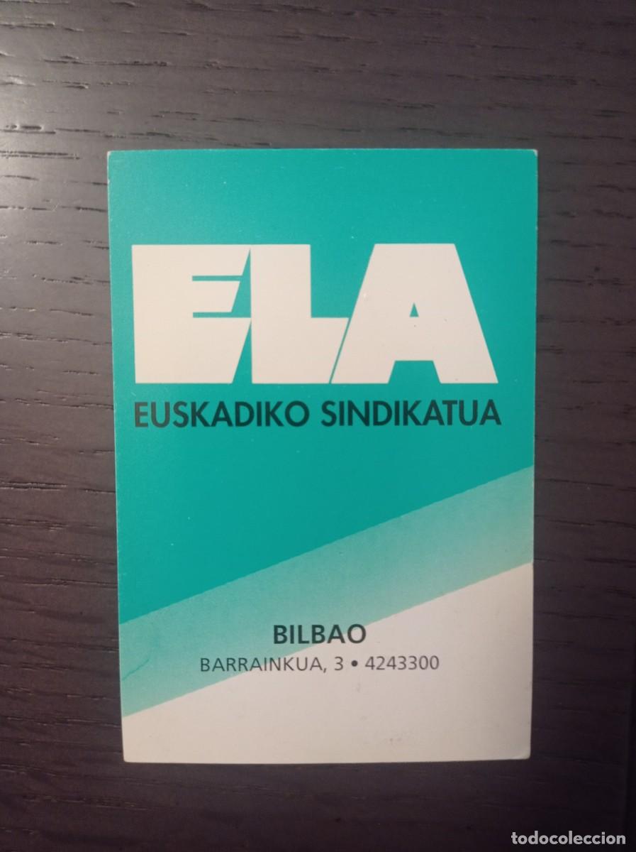 Collectables Calendars: CALENDARIO POL&Iacute;TICO VASCO. SINDICATO ELA. EUSKADIKO SINDIKATUA. A&Ntilde;O 1996