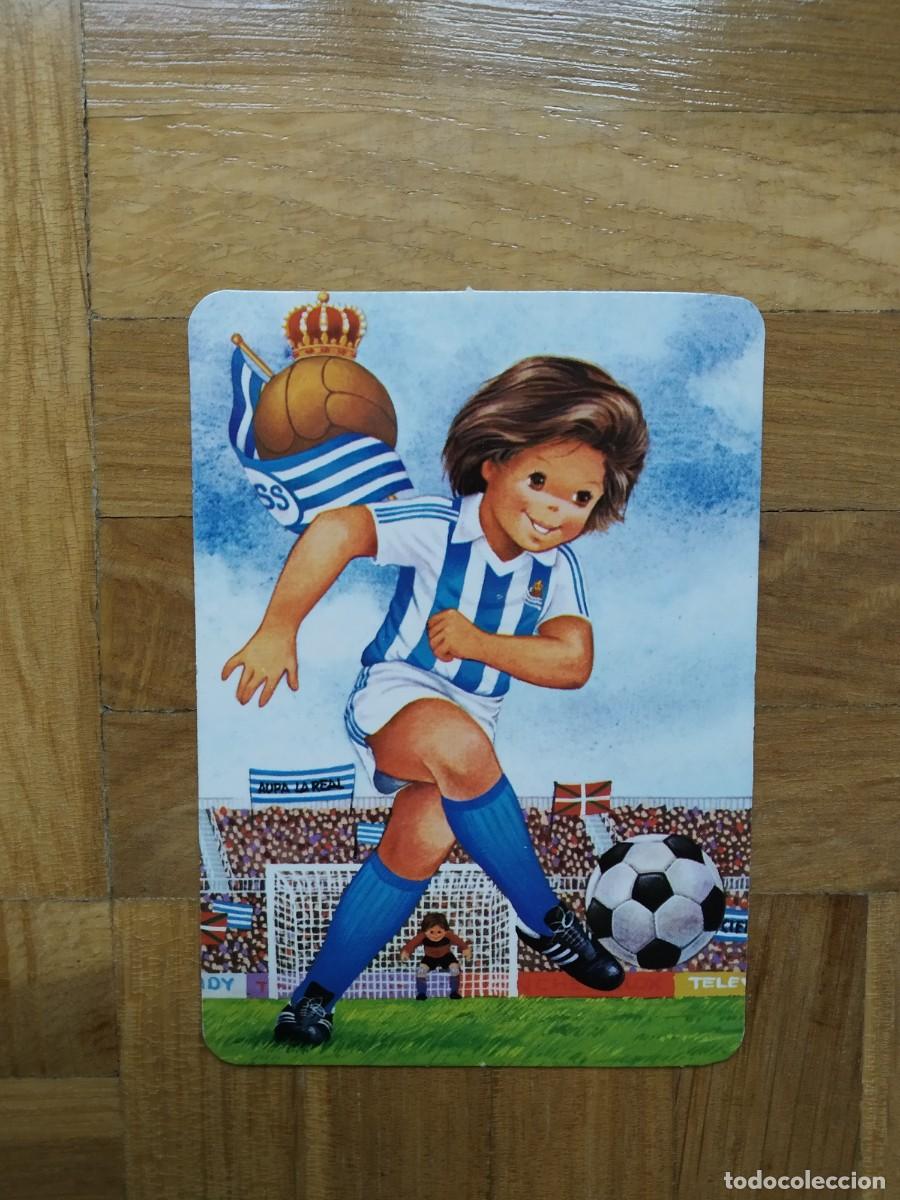 Coleccionismo Calendarios: CALENDARIO DE FUTBOL DE LA REAL SOCIEDAD PUBLICIDAD BERGARA GUIPUZCOA A&Ntilde;O 1990 VER FOTOS