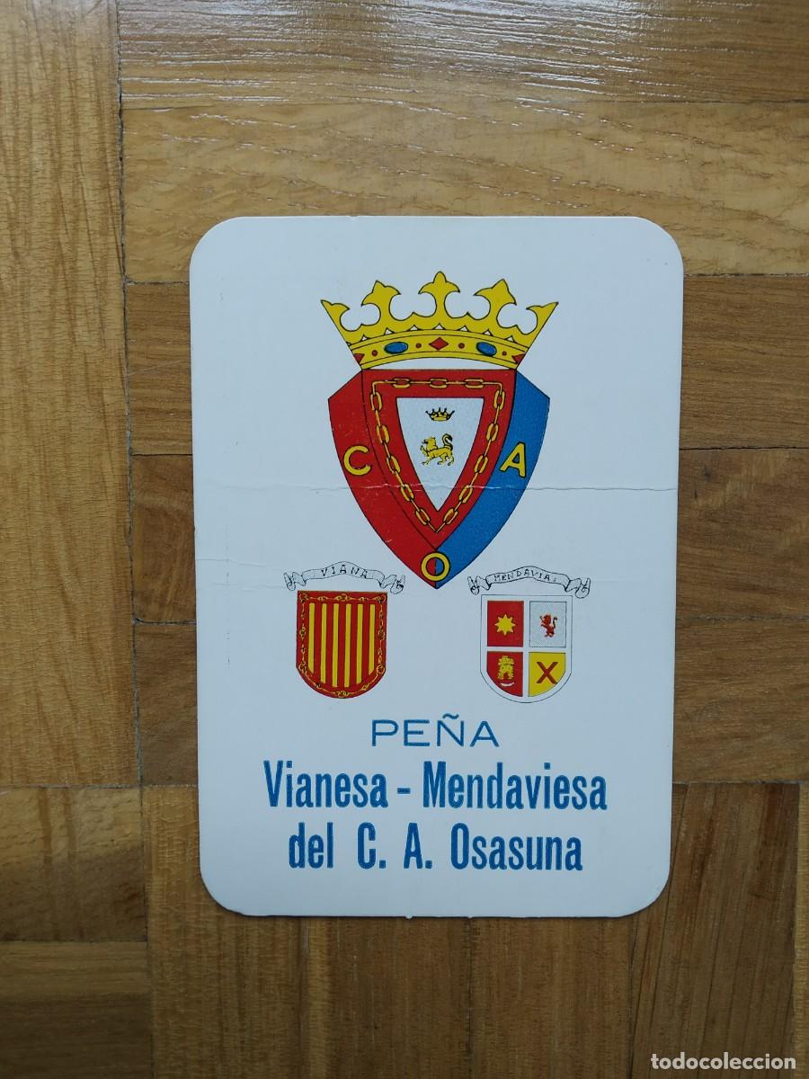Colecionismo Calend&aacute;rios: CALENDARIO DE FUTBOL PE&Ntilde;A VIANESA MENDAVIESA DEL CLUB ATLETICO OSASUNA A&Ntilde;O 1988 VER FOTOS