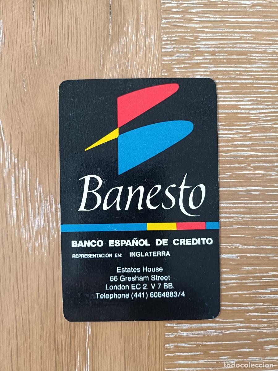 Coleccionismo Calendarios: CALENDARIO BOLSILLO - A&Ntilde;O 1989 - BANESTO - BANCO ESPA&Ntilde;OL DE CR&Eacute;DITO - INGLATERRA - COMAS NAIPES