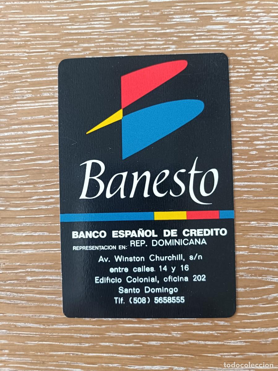 Coleccionismo Calendarios: CALENDARIO BOLSILLO - A&Ntilde;O 1989 - BANESTO - BANCO ESPA&Ntilde;OL DE CR&Eacute;DITO - REP. DOMINICANA - COMAS NAIPES
