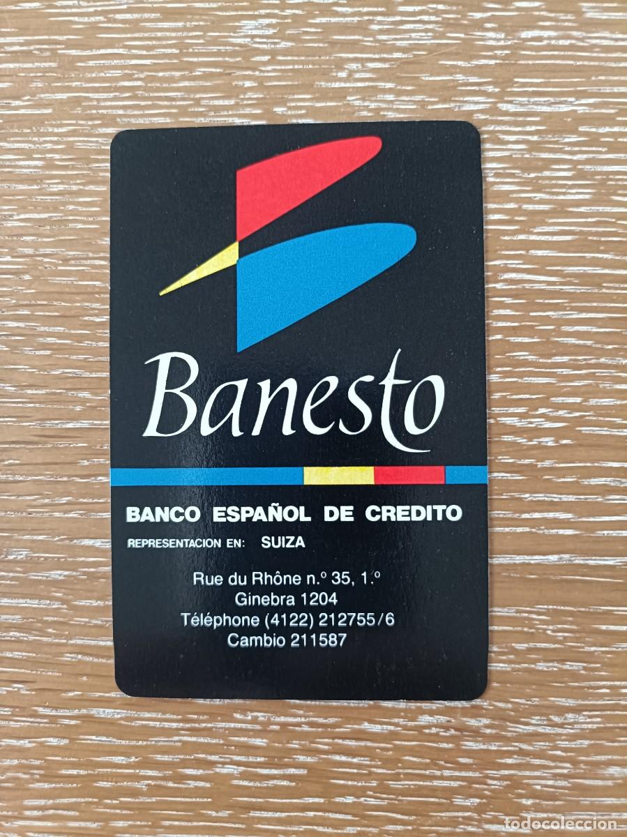Coleccionismo Calendarios: CALENDARIO BOLSILLO - A&Ntilde;O 1989 - BANESTO - BANCO ESPA&Ntilde;OL DE CR&Eacute;DITO - SUIZA - COMAS NAIPES