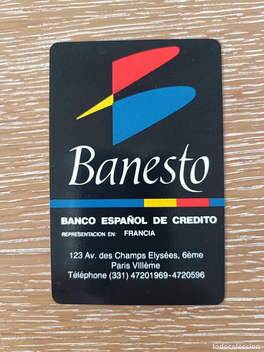 Coleccionismo Calendarios: CALENDARIO BOLSILLO - A&Ntilde;O 1989 - BANESTO - BANCO ESPA&Ntilde;OL DE CR&Eacute;DITO - FRANCIA - COMAS NAIPES