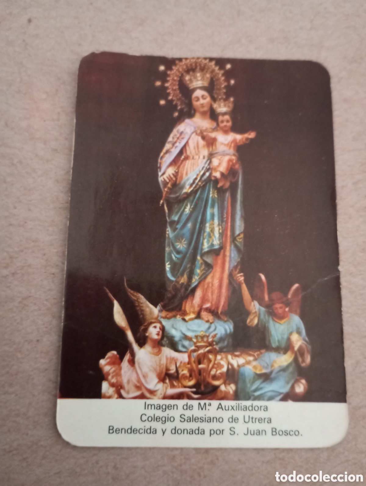 Coleccionismo Calendarios: Calendario de bolsillo mar&iacute;a Auxiliadora colegio salesianos de utrera 1984