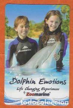 Coleccionismo Calendarios: CALENDARIO DE BOLSILLO A&Ntilde;O 2015 FAUNA - ZOOMARINE - DELFINES - VER FOTO REVERSO