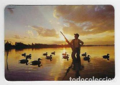Coleccionismo Calendarios: CALENDARIO DE BOLSILLO A&Ntilde;O 1987 CAZA - CAZADOR Y PATOS - VER FOTO REVERSO