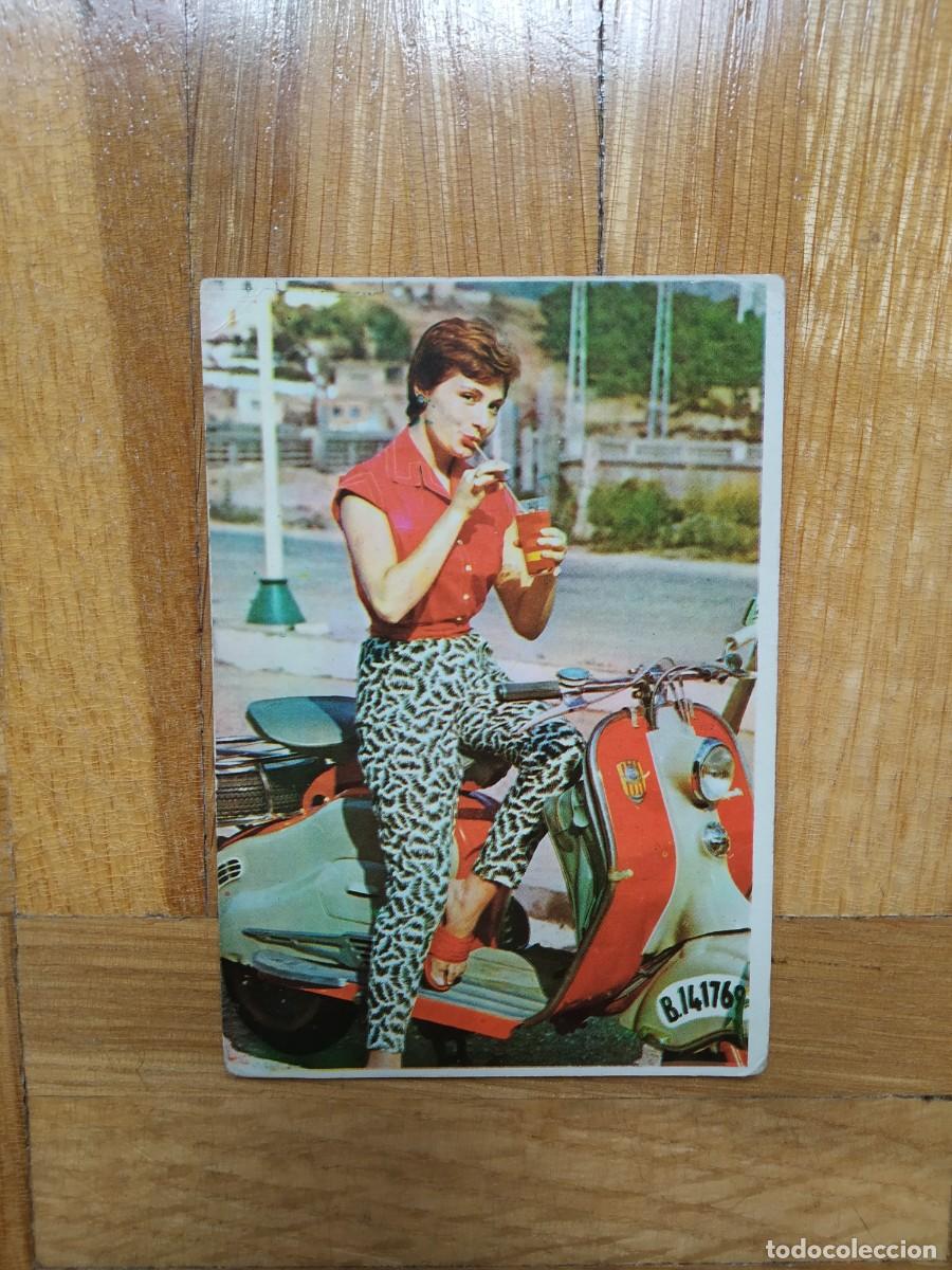 Sammeln von Kalendern: CALENDARIO CHICA EN MOTO VESPA O LAMBRETTA CL&Aacute;SICA PUBLICIDAD SEVILLA RADIO A&Ntilde;O 1963 VER FOTOS