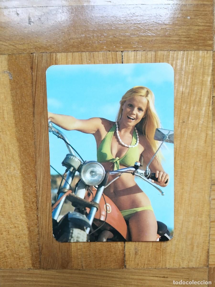 Sammeln von Kalendern: CALENDARIO CHICA CON MOTO MONTESA A&Ntilde;O 1975 VER FOTOS