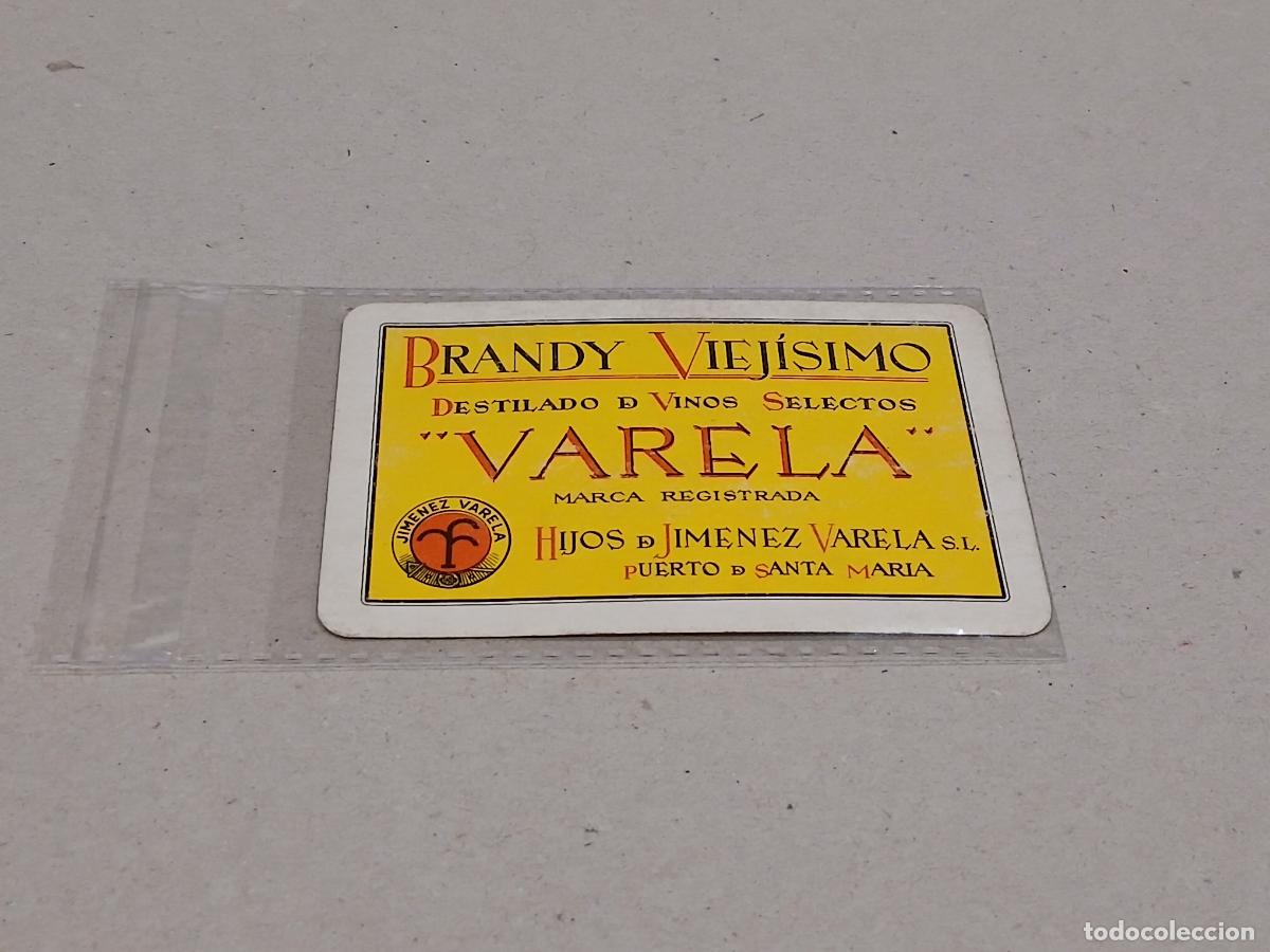 Coleccionismo Calendarios: Calendario de bolsillo (Fournier). Brandy viej&iacute;simo Varela (1955), Puerto de Santa Mar&iacute;a