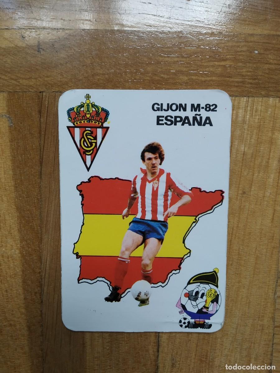 Colecionismo Calend&aacute;rios: CALENDARIO DE FUTBOL MUNDIAL 82 SPORTING DE GIJON PUBLICIDAD PAPELERIA ASTURIANA A&Ntilde;O 1982
