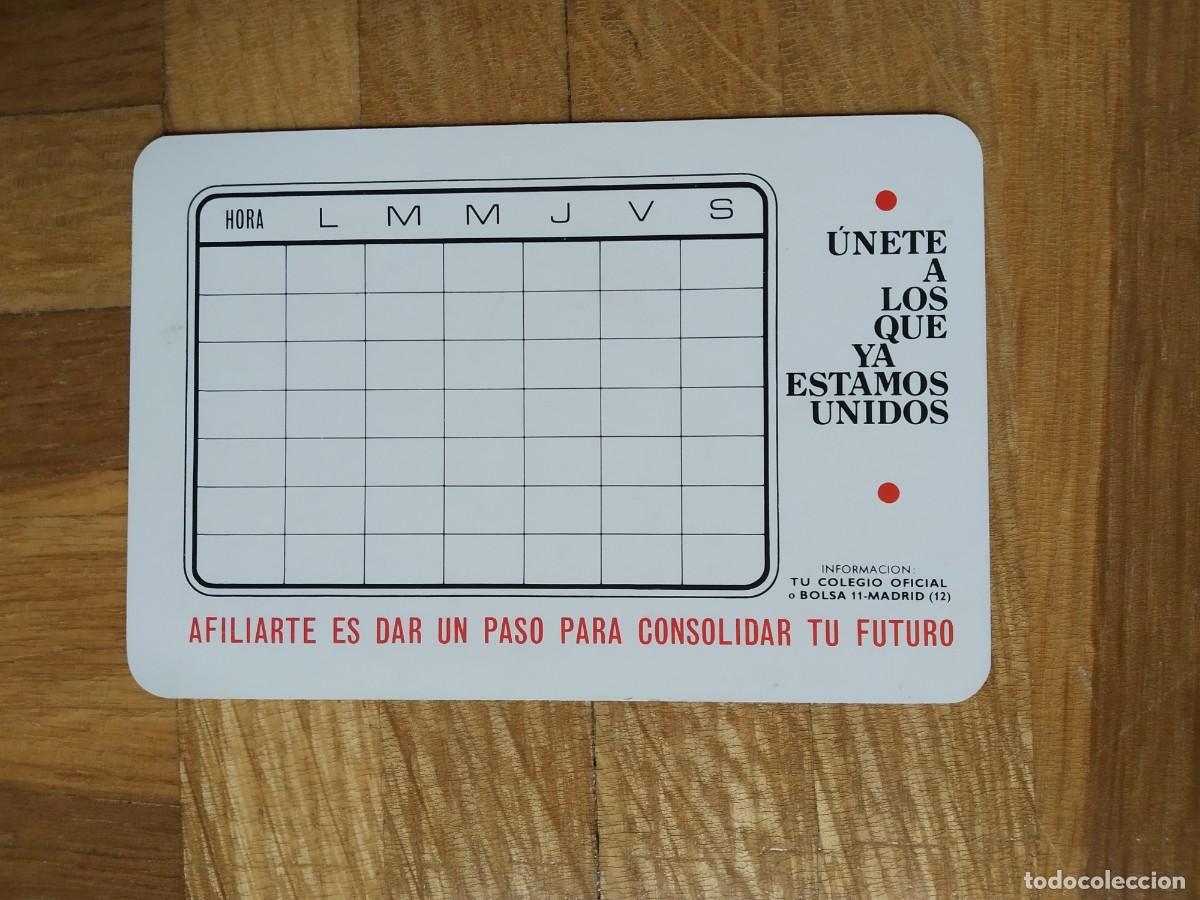 Collectionnisme Calendriers: CALENDARIO FOURNIER MUTUALIDAD DE PREVISION DE DOCTORES Y LICENCIADOS MADRID A&Ntilde;O 1983 1984 + GRANDE