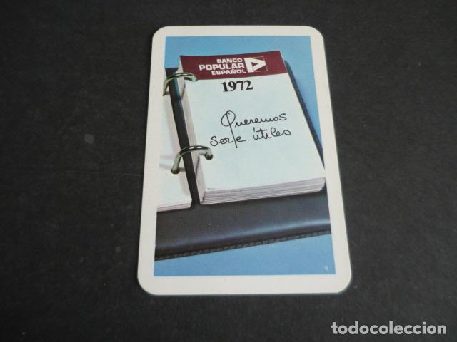 Coleccionismo Calendarios: CALENDARIO DE BOLSILLO FOURNIER 1972 BANCO POPULAR ESPA&Ntilde;OL