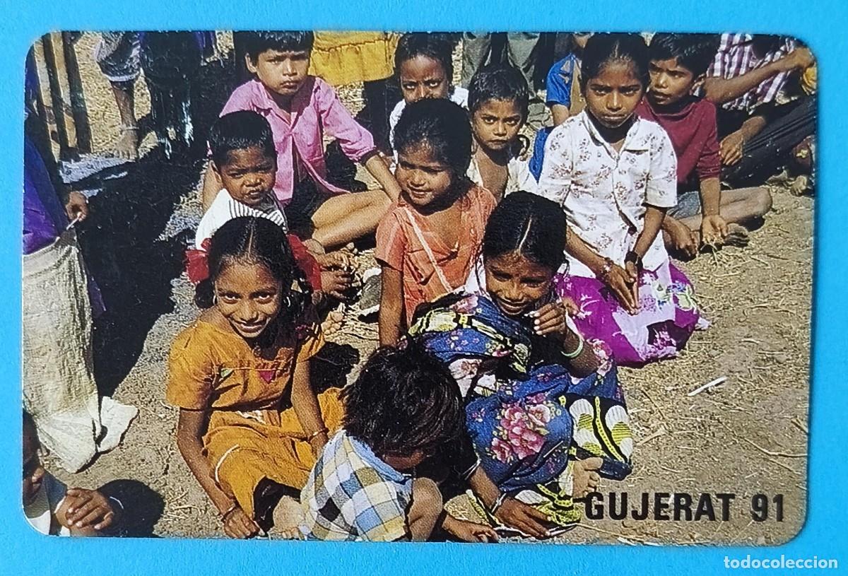 Coleccionismo Calendarios: CALENDARIO DE BOLSILLO GUJERAT 91 - 1991 HERACLIO FOURNIER - MISI&Oacute;N DEL GUJERAT