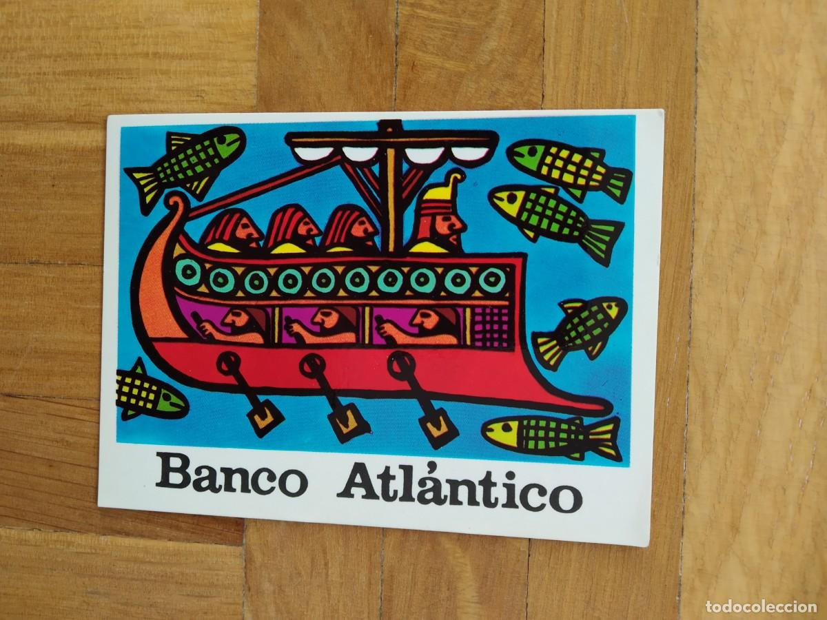Coleccionismo Calendarios: CALENDARIO DE BANCOS Y CAJAS BANCO ATLANTICO BARCO A&Ntilde;O 1972 VER FOTOS