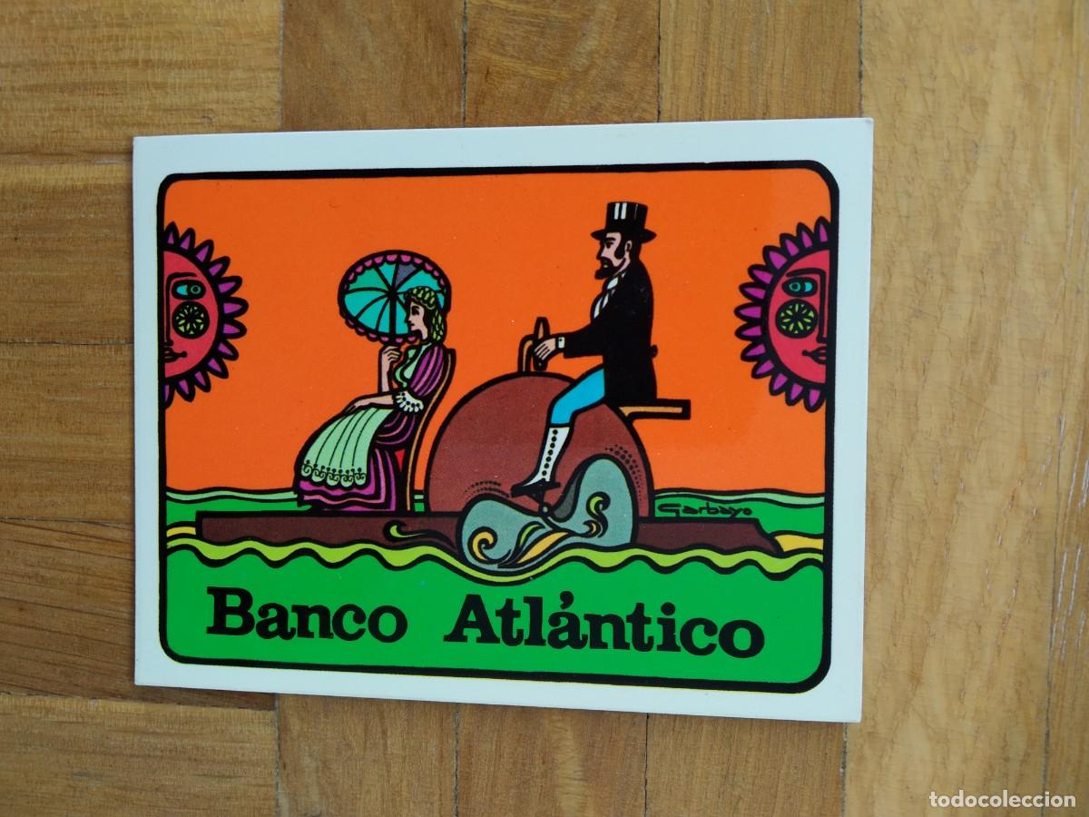 Coleccionismo Calendarios: CALENDARIO DE BANCOS Y CAJAS BANCO ATLANTICO BARCO A&Ntilde;O 1973 VER FOTOS