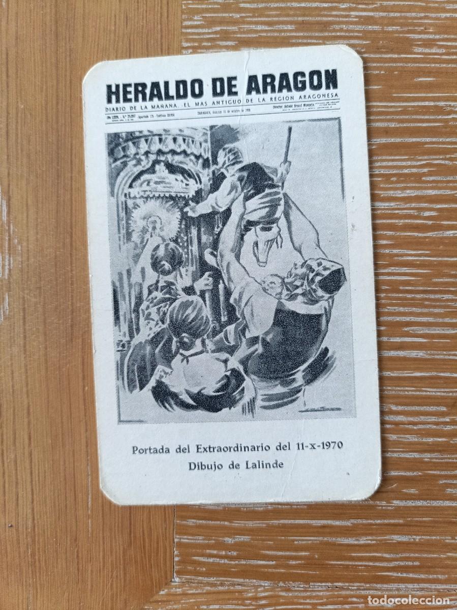 Sammeln von Kalendern: CALENDARIO BOLSILLO - A&Ntilde;O 1971 - HERALDO DE ARAG&Oacute;N - PERI&Oacute;DICO - DIARIO