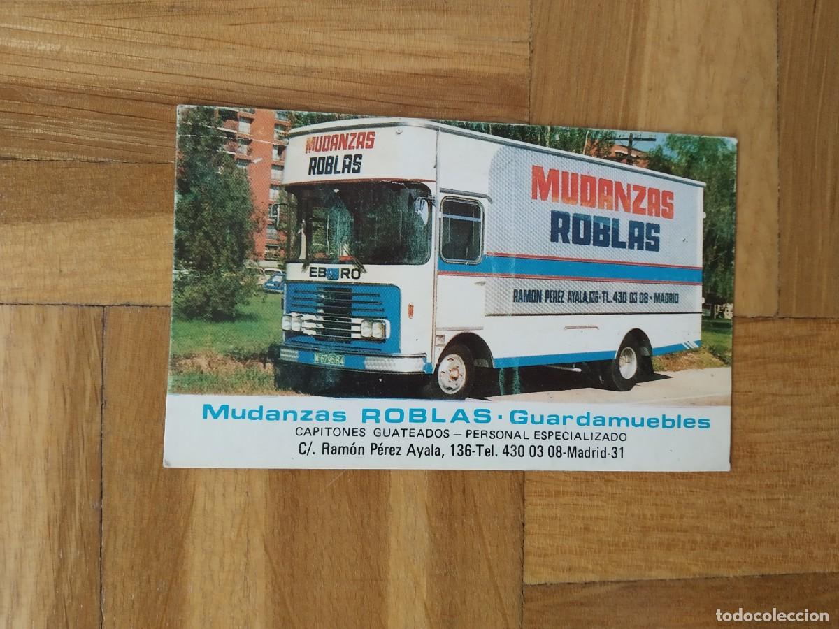 Sammeln von Kalendern: CALENDARIO PUBLICITARIO MUDANZAS ROBLAS CAMION EBRO A&Ntilde;O 1983 VER FOTOS