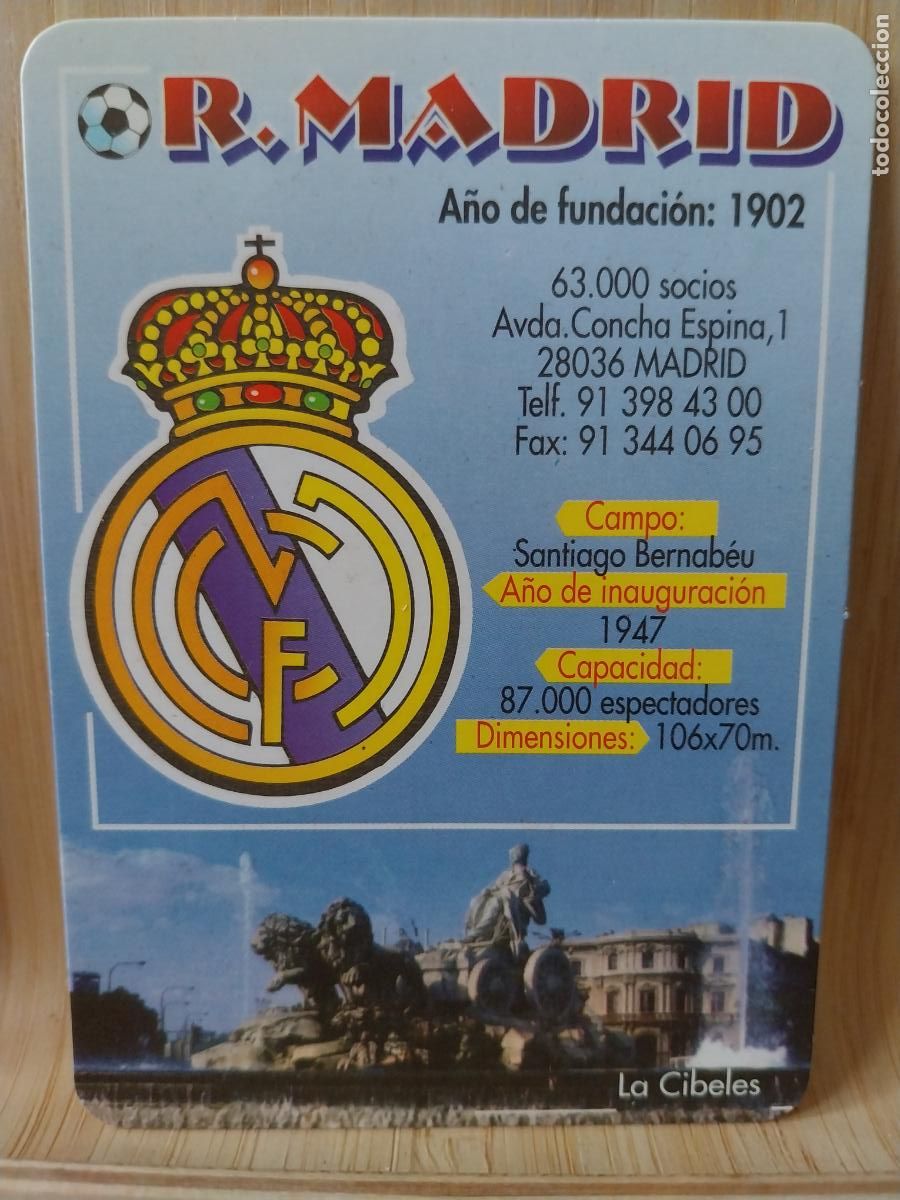 Coleccionismo Calendarios: REAL MADRID CIBELES CALENDARIO A&Ntilde;O 2002 * PUBLICIDAD BAR ARROYOS REF BO674