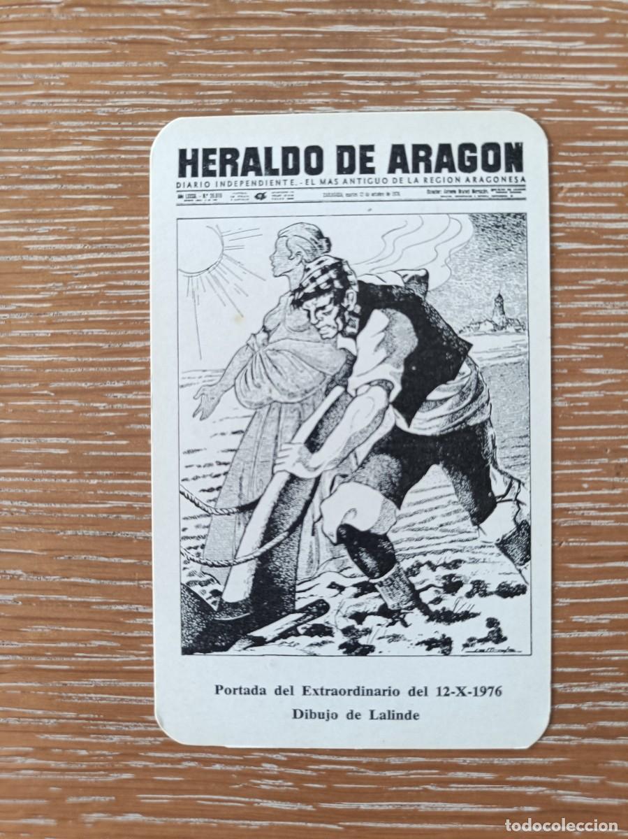 Collectionnisme Calendriers: CALENDARIO BOLSILLO - A&Ntilde;O 1977 - HERALDO DE ARAG&Oacute;N - PERI&Oacute;DICO - DIARIO