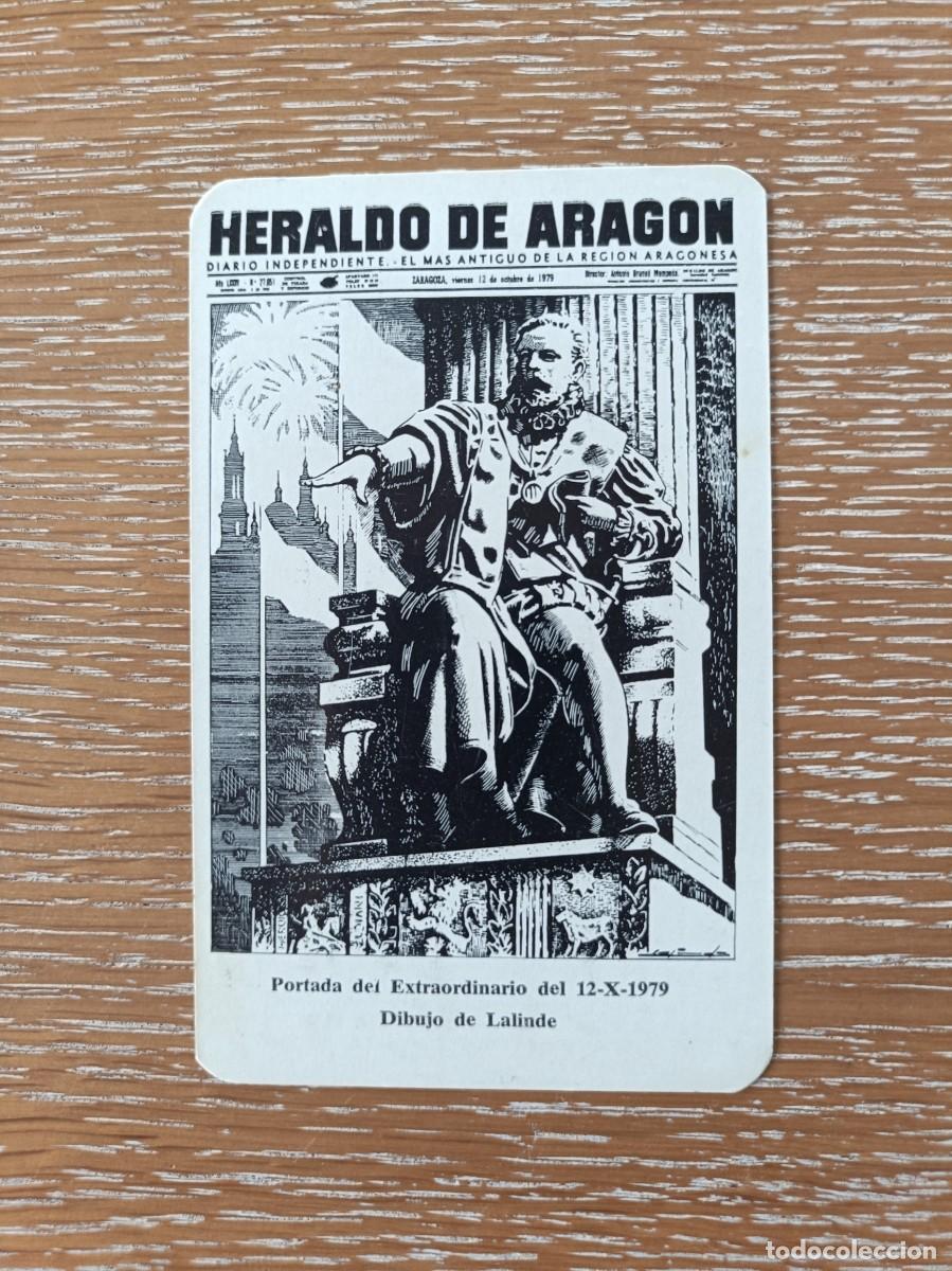 Collectionnisme Calendriers: CALENDARIO BOLSILLO - A&Ntilde;O 1980 - HERALDO DE ARAG&Oacute;N - PERI&Oacute;DICO - DIARIO