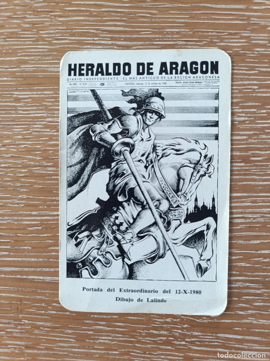 Collectionnisme Calendriers: CALENDARIO BOLSILLO - A&Ntilde;O 1981 - HERALDO DE ARAG&Oacute;N - PERI&Oacute;DICO - DIARIO