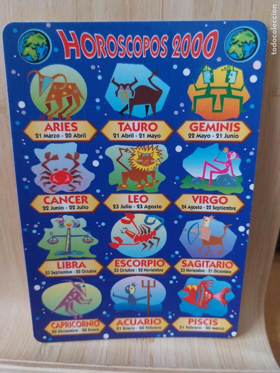 Coleccionismo Calendarios: HOROSCOPO ILUSTRACION CALENDARIO A&Ntilde;O 2000 PUBLICIDAD CAFETERIA ALFREDOS REF WCB 168