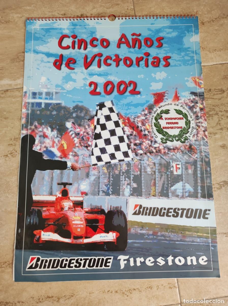 Collectables Calendars: Calendario de pared cinco a&ntilde;os de victorias 2002 - BRIDGESTONE FIRESTONE Michael Schumacher