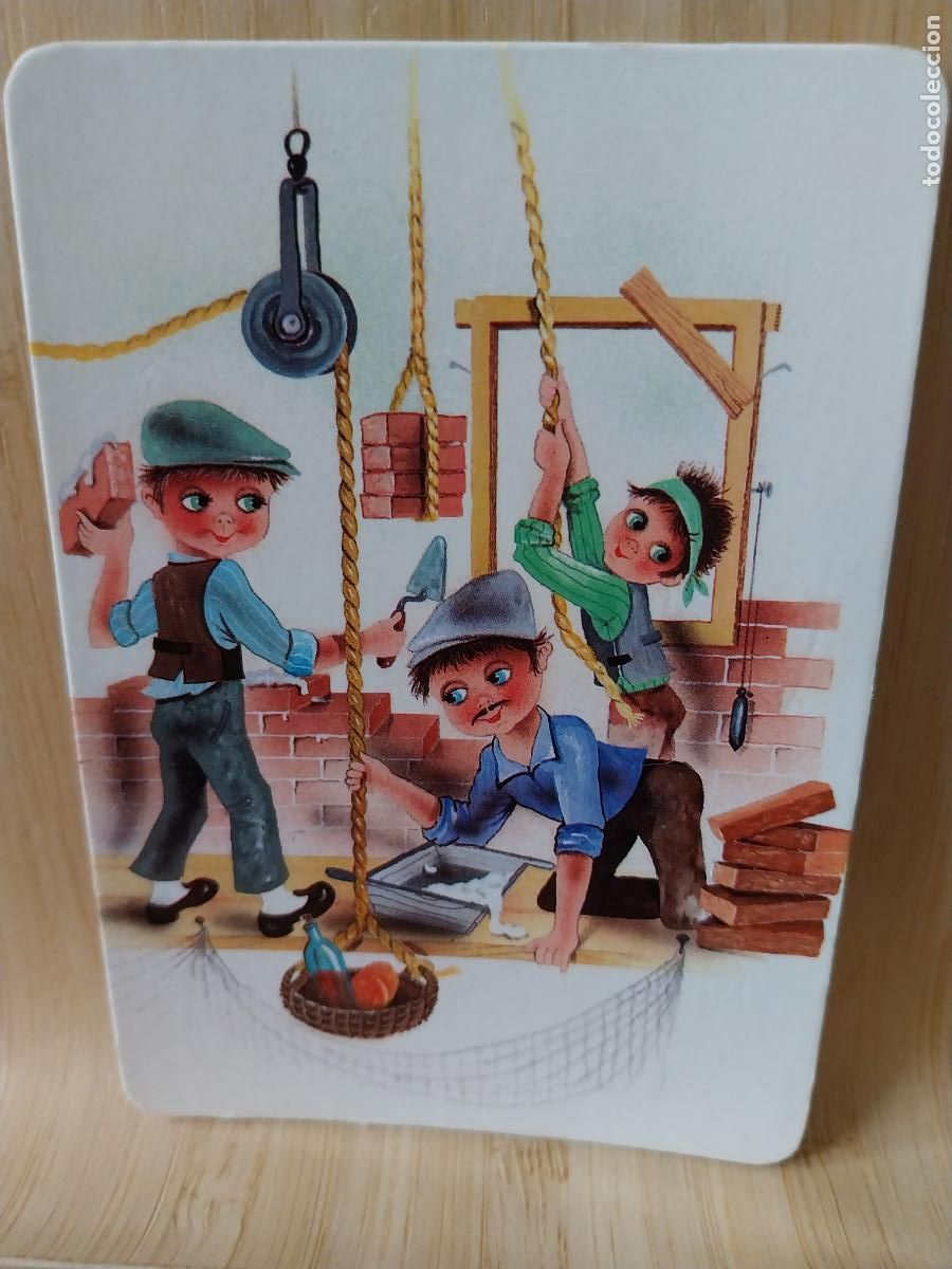 Coleccionismo Calendarios: ILUSTRACION OBRA CALENDARIO A&Ntilde;O 1989 * PUBLICIDAD ALUMINIOS JUANCA REF MP 23