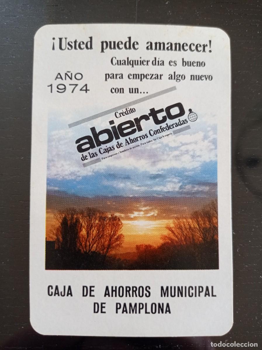 Colecionismo Calend&aacute;rios: CALENDARIO FOURNIER. CAJA DE AHORROS MUNICIPAL DE PAMPLONA. A&Ntilde;O 1974