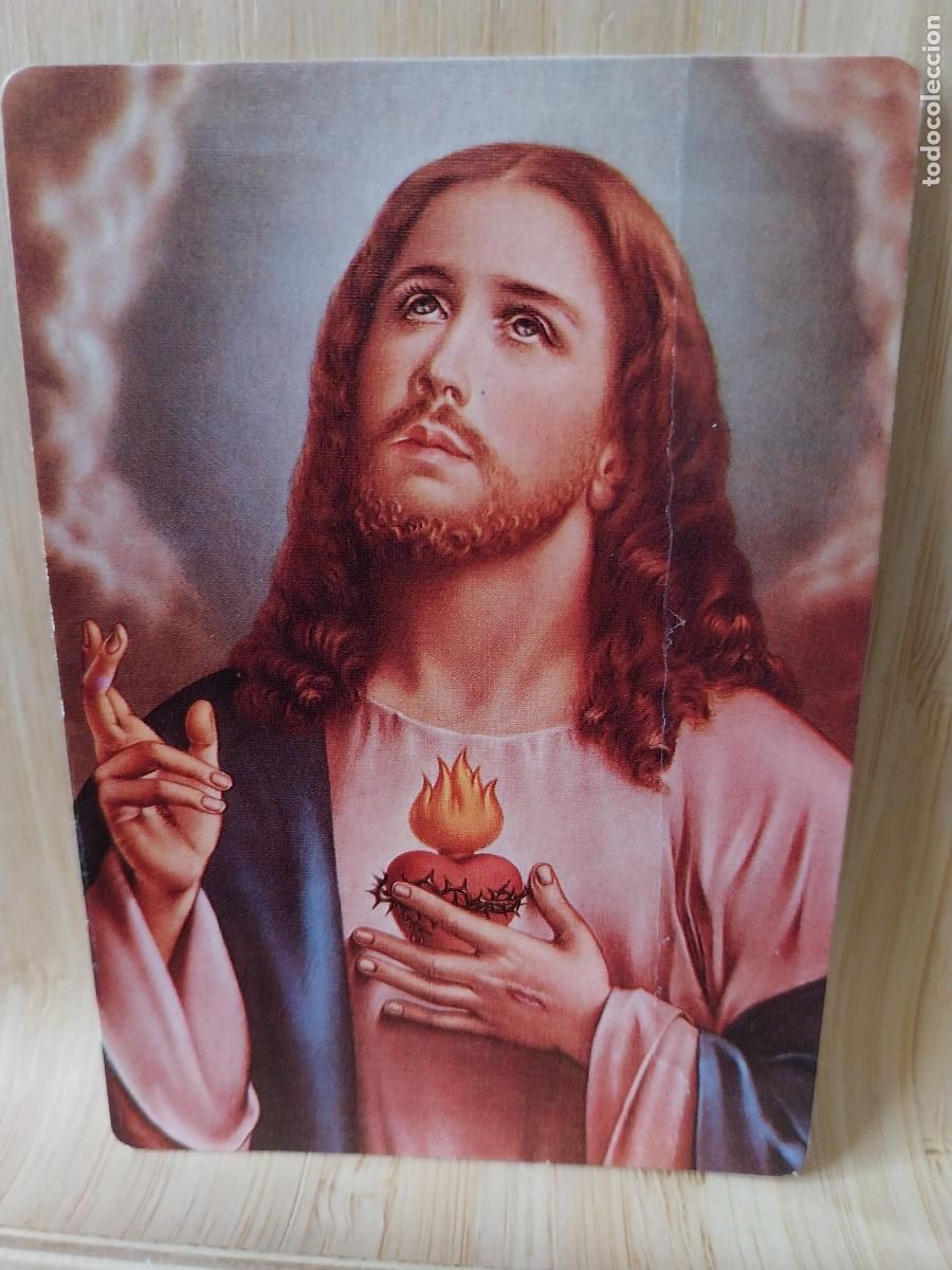 Coleccionismo Calendarios: SAGRADO CORAZON JESUS CALENDARIO A&Ntilde;O 2001 PUBLICIDAD LOTERIAS LUCIA REF WCB216