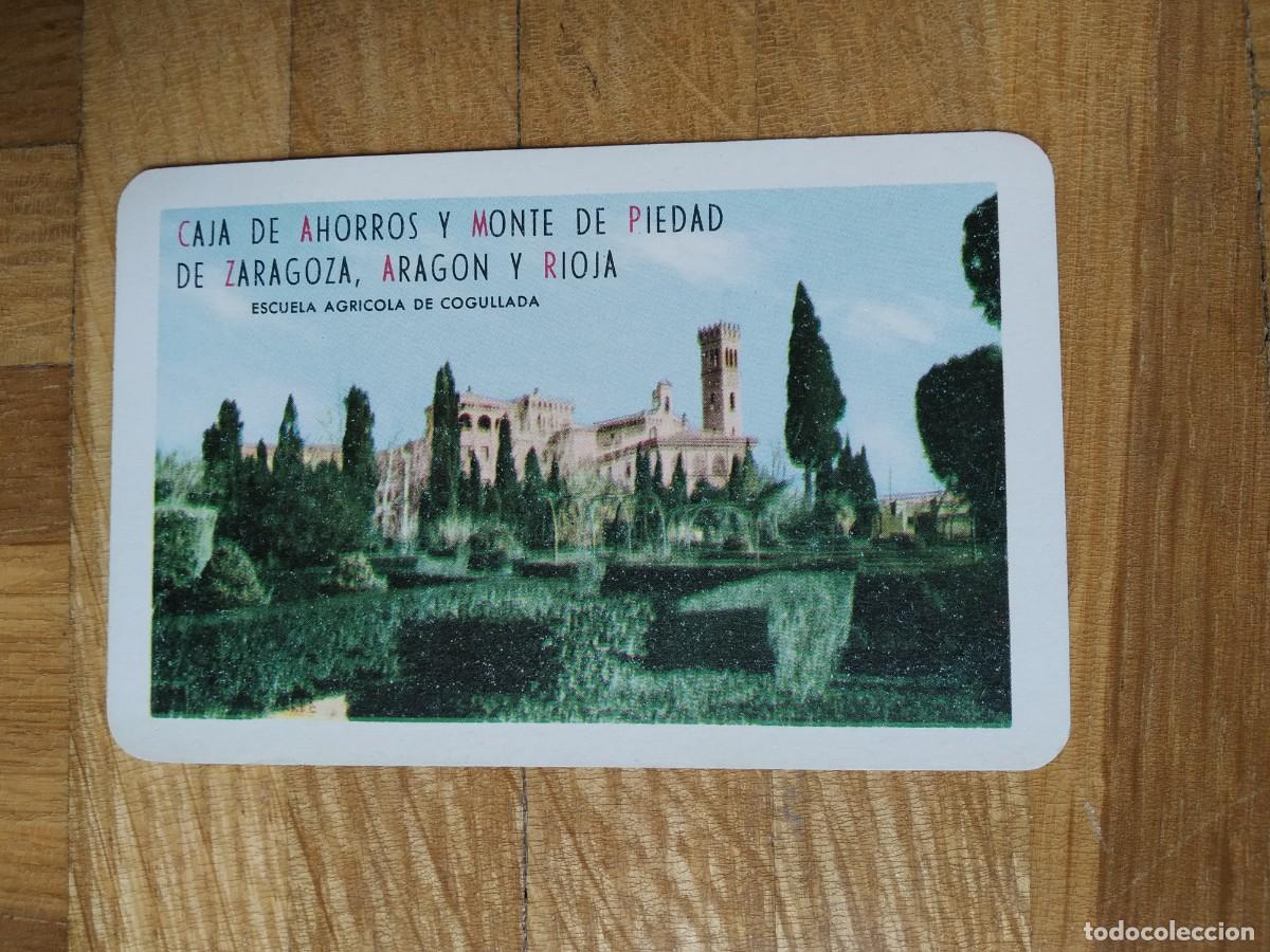 Colecionismo Calend&aacute;rios: CALENDARIO FOURNIER FOURNIER CAJA DE AHORROS Y MONTE DE PIEDAD DE ZARAGOZA ARAGON Y RIOJA A&Ntilde;O 1960