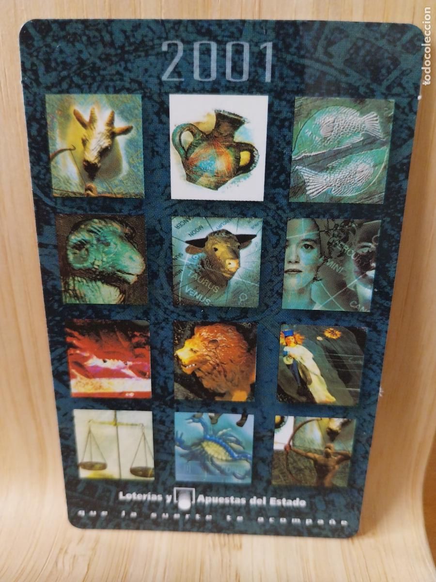 Coleccionismo Calendarios: LOTERIAS CALENDARIO A&Ntilde;O 2001 PUBLICIDAD