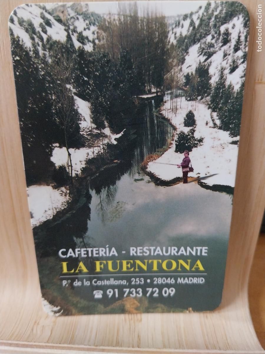 Coleccionismo Calendarios: PESCA PAISAJE CALENDARIO A&Ntilde;O 2001 PUBLICIDAD *CAFETERIA FUENTONA