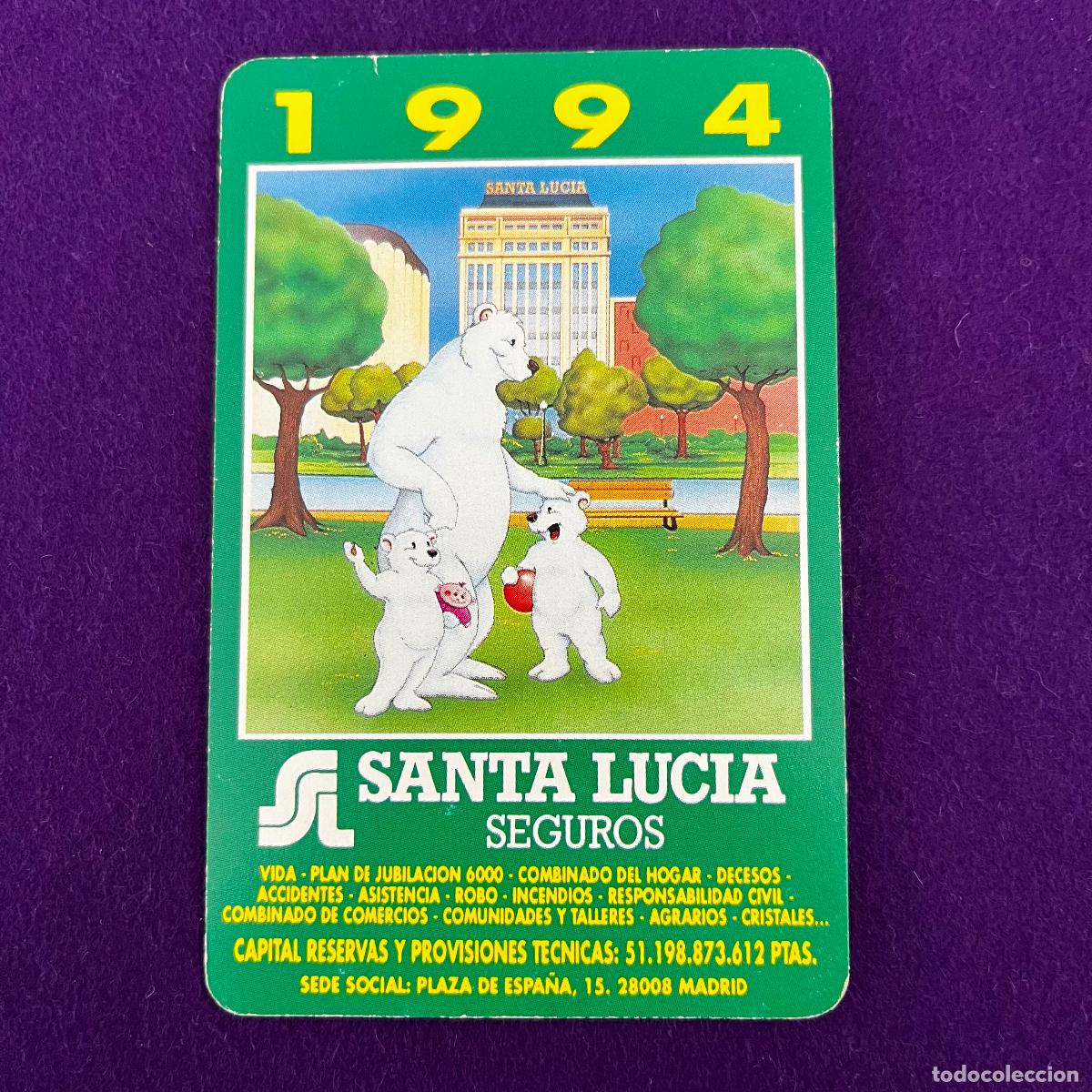 Collectables Calendars: CALENDARIO FOURNIER. SANTA LUCIA. 1994.