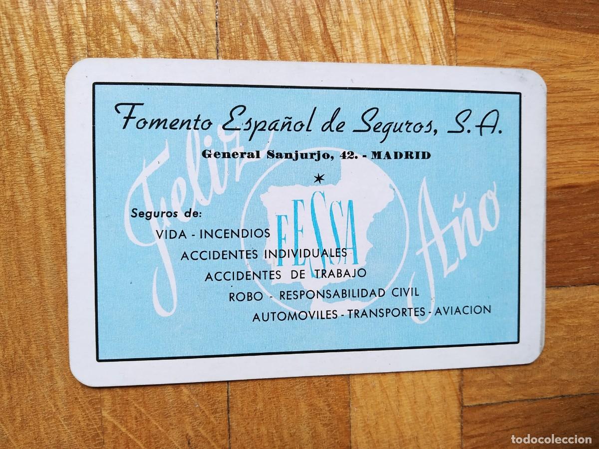 Coleccionismo Calendarios: CALENDARIO FOURNIER FOMENTO ESPA&Ntilde;OL DE SEGUROS A&Ntilde;O 1954 VER FOTOS