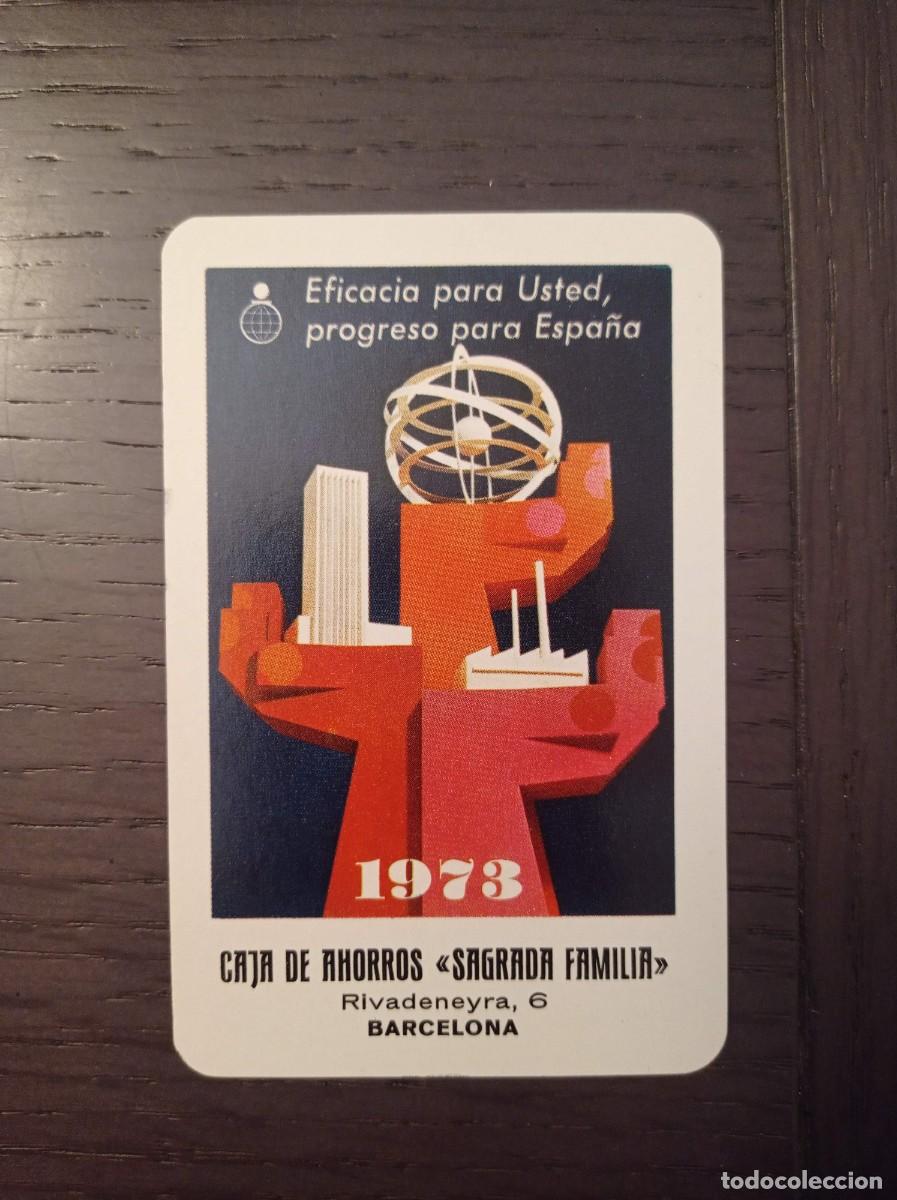 Coleccionismo Calendarios: CALENDARIO FOURNIER. CAJA DE AHORROS SAGRADA FAMILIA. SUCURSAL RIVADENEYRA 6. BARCELONA. A&Ntilde;O 1973