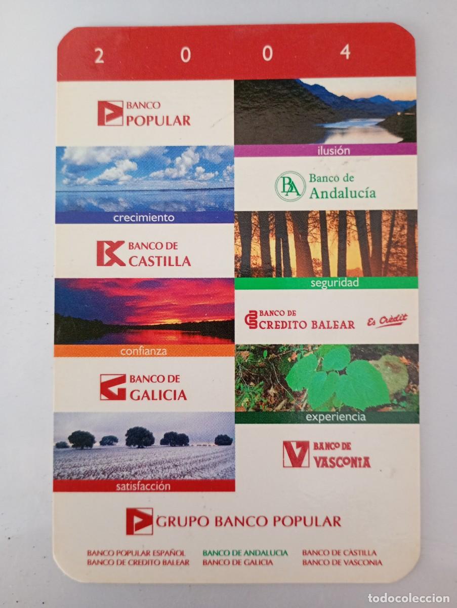 Coleccionismo Calendarios: Calendario publicidad 2004 Grupo Banco Popular en castellano