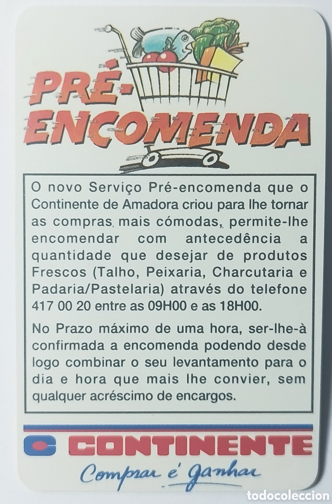 Coleccionismo Calendarios: Calend&aacute;rio de Bolso 1993 - Publicidade Continente da Amadora