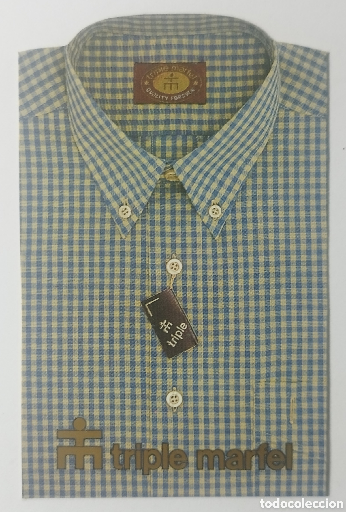 Coleccionismo Calendarios: Calend&aacute;rio de Bolso 1993 - Publicidade Triple Marfel (Camisas)