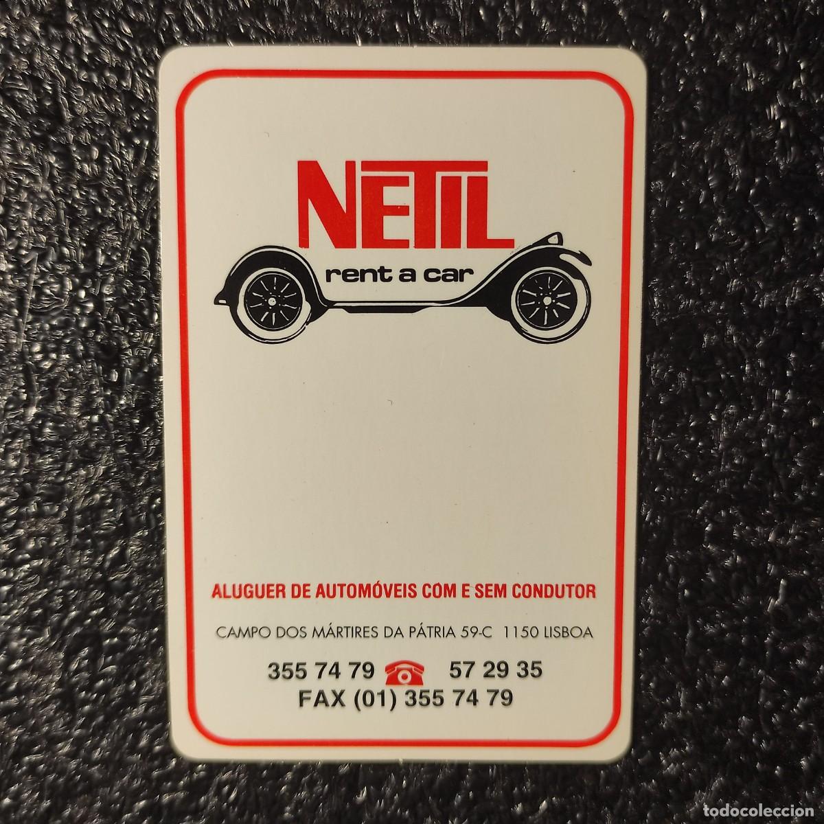 Colecionismo Calend&aacute;rios: CALENDARIO COCHES . NETIL Rent a Car .1995 ** Portugal ** T1