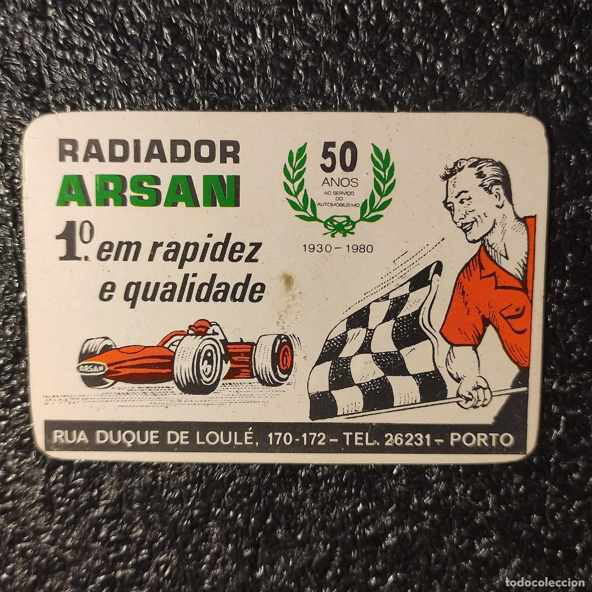 Colecionismo Calend&aacute;rios: CALENDARIO COCHES . Radiador Arsan 1984 ** Portugal ** T1