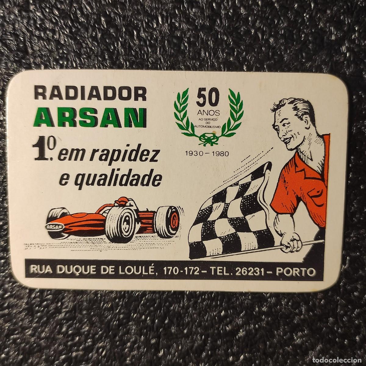 Colecionismo Calend&aacute;rios: CALENDARIO COCHES . Radiador Arsan 1985 ** Portugal ** T1