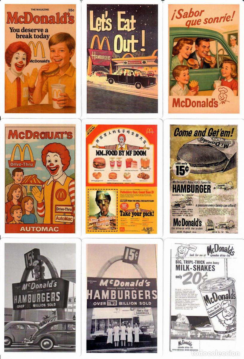 Coleccionismo Calendarios: 9 CALENDARIOS DE BOLSILLO - A&Ntilde;O 2026 - McDONALD'S VINTAGE (NO OFERTAS) - ED. LIMITADA