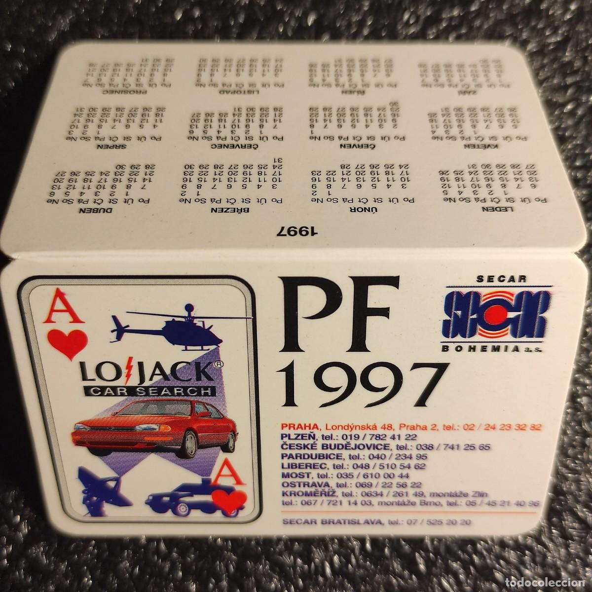 Coleccionismo Calendarios: CALENDARIO COCHES . LOJAK . RECUPERACI&Oacute;N Y SEGURIDAD DE VEHICULOS 1997 ** REPUBLICA CHECA * DOBL* T1