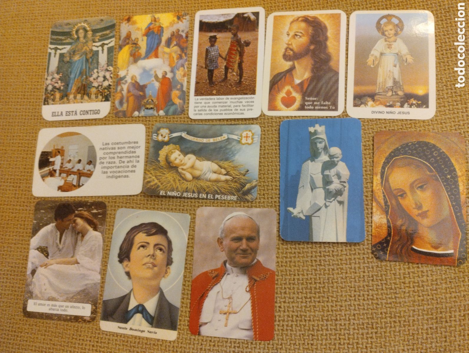 Coleccionismo Calendarios: Lote de calendarios religiosos antiguos