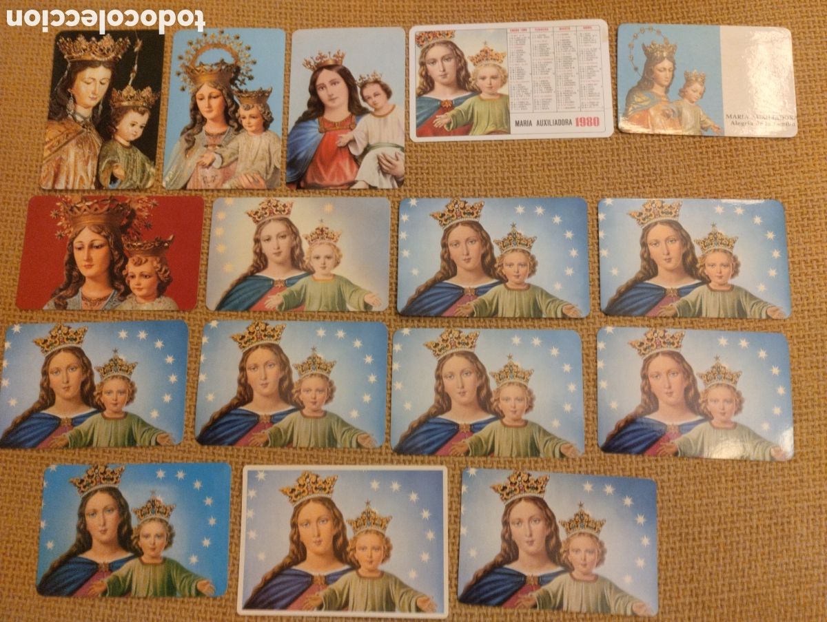 Coleccionismo Calendarios: Lote de calendarios antiguos Maria Auxiliadora