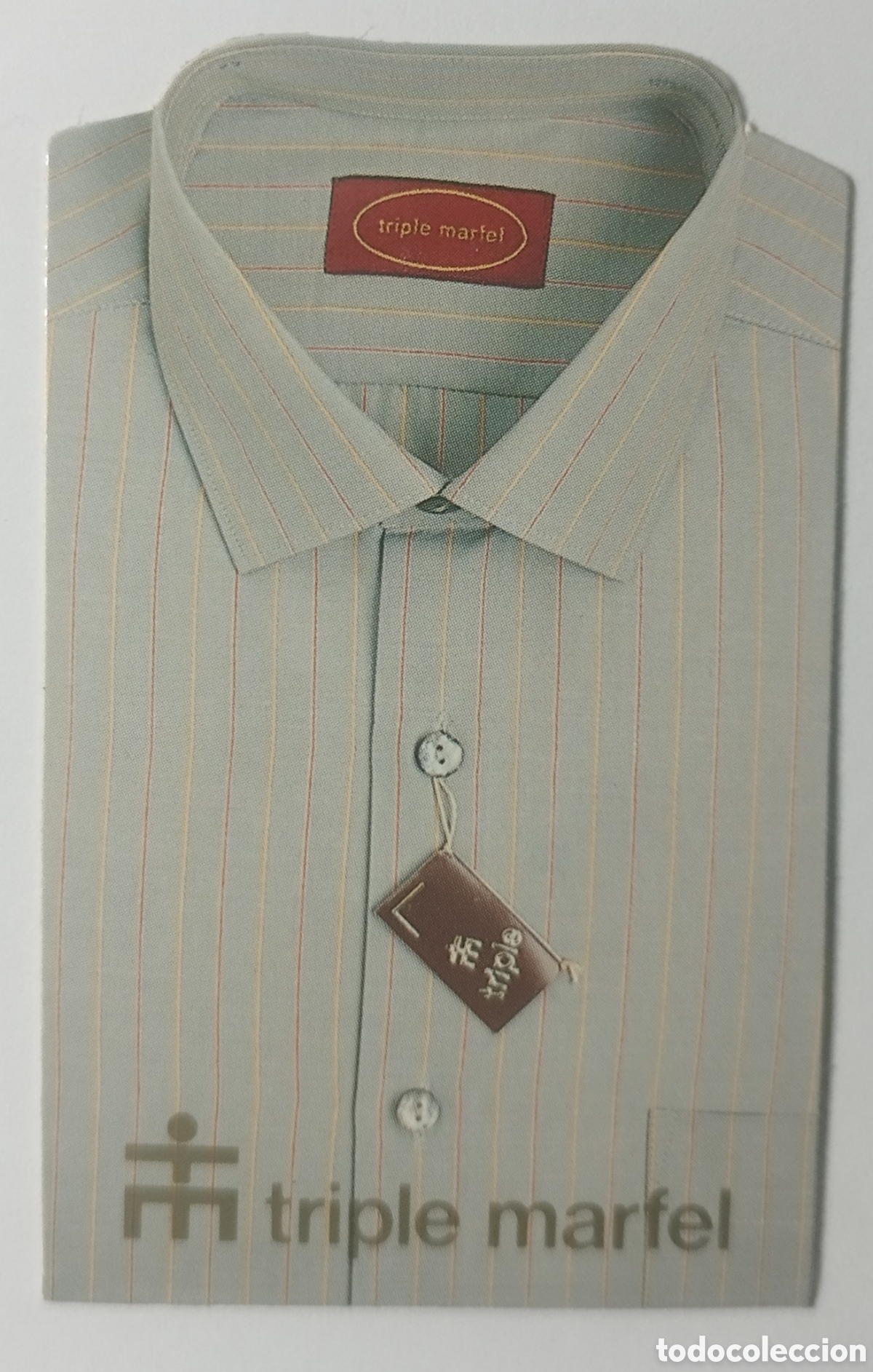 Collectables Calendars: Calend&aacute;rio de Bolso 1992 - Publicidade Triple Marfel (Camisas)