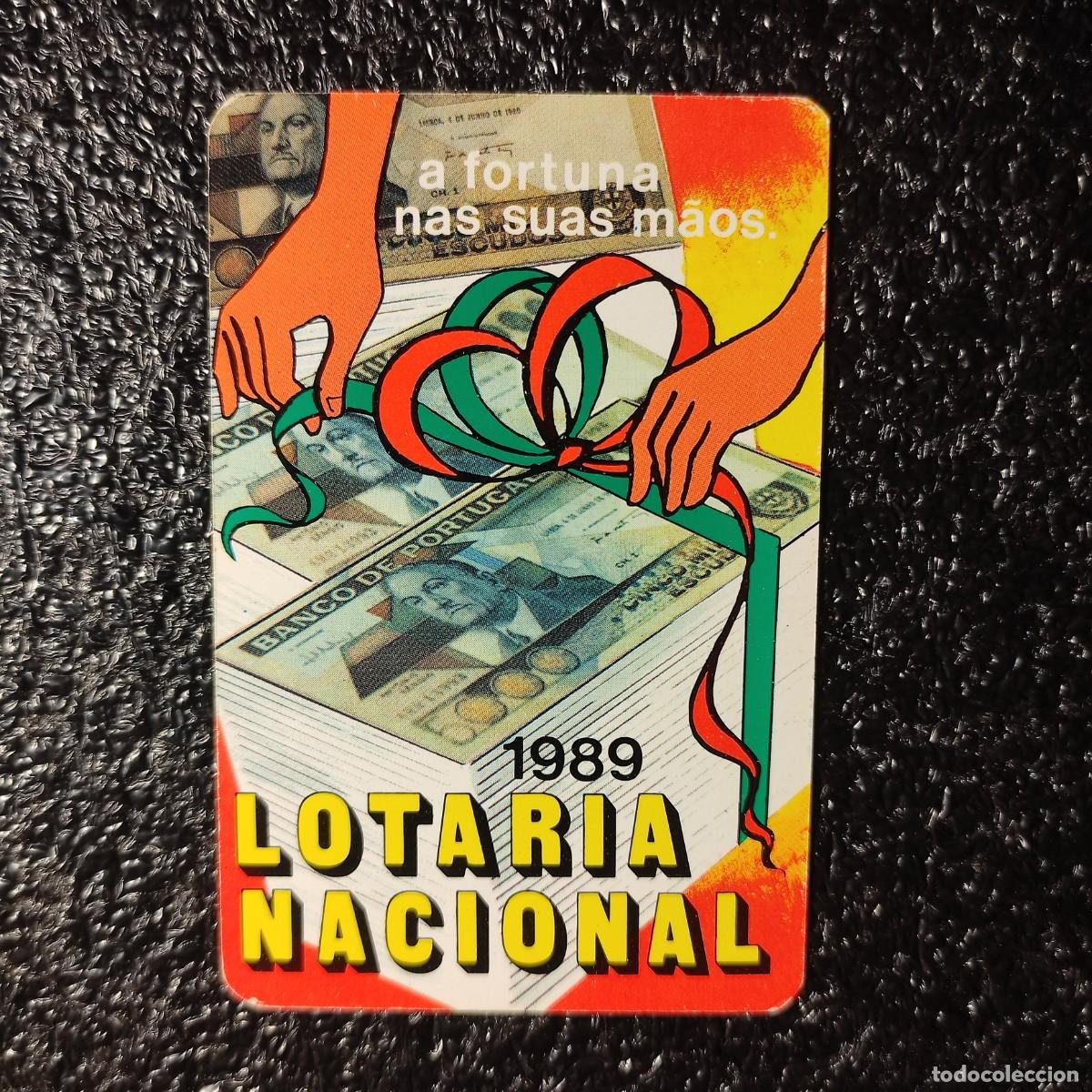 Coleccionismo Calendarios: CALENDARIOS .Loteria Nacional de Portugal de 1989 ** Portugal * T0