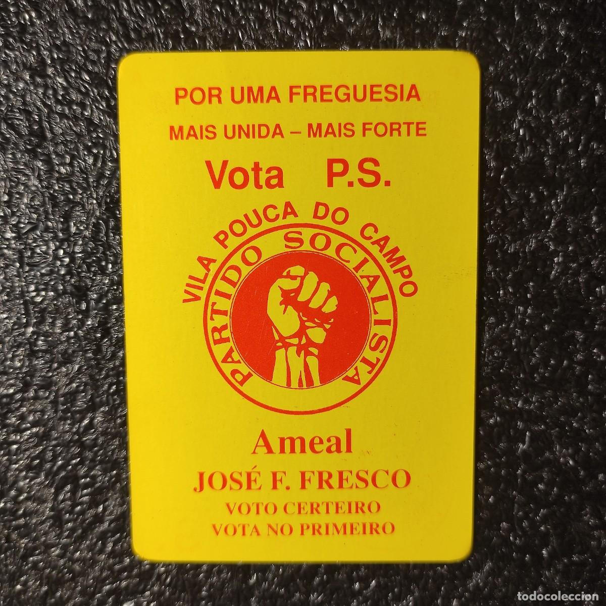 Coleccionismo Calendarios: CALENDARIO POLITICO . Partido Socialista (PS) ** Vila Pouca do Campo ** Portugal * T0