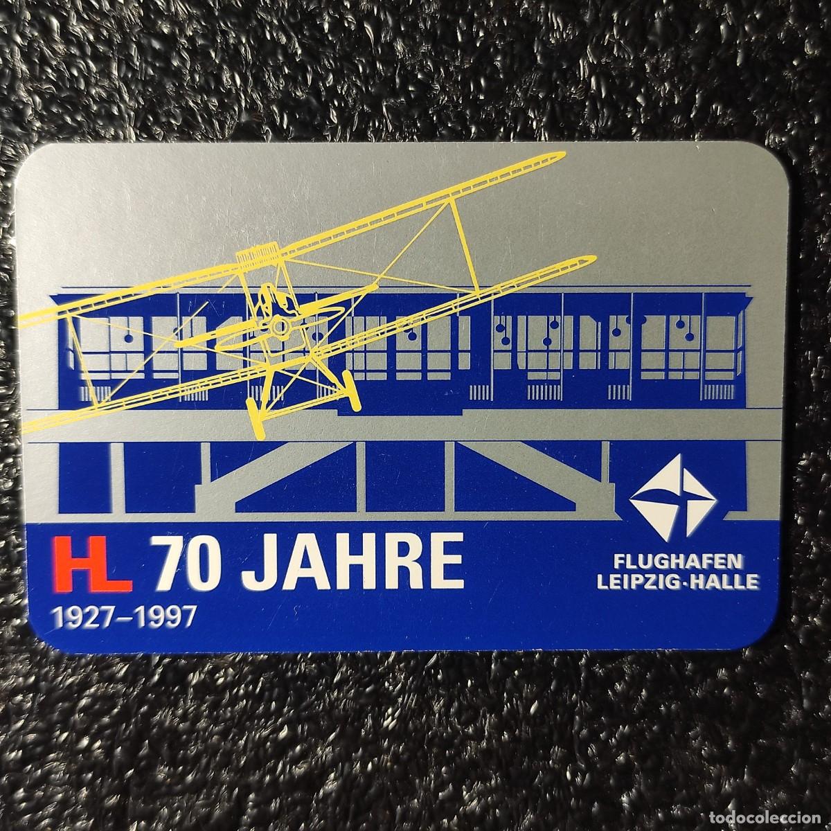 Coleccionismo Calendarios: CALENDARIO AVIONES . Aeropuerto de Leipzig-Halle ** 70 ANIVERSAIO 1997 ** ALEMANIA T0
